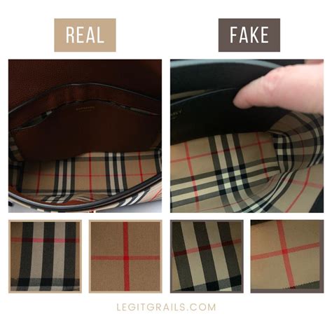 burberry bags real vs fake|how to spot a burberry bag.